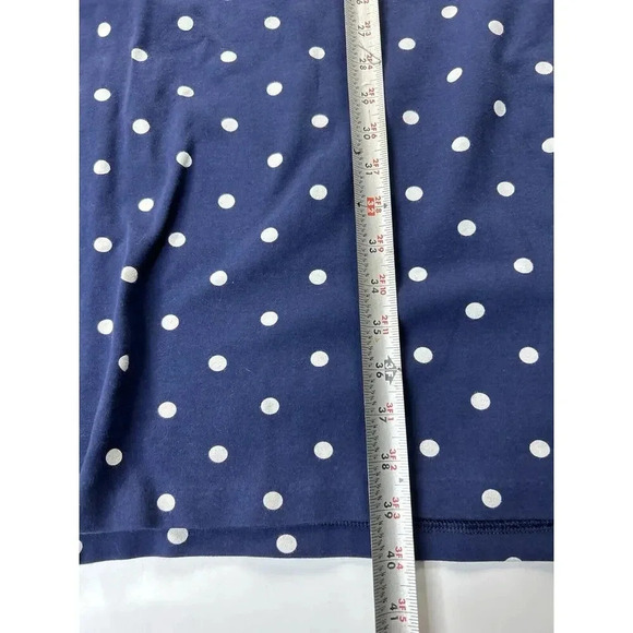 Old Navy Dress Women's 4X Navy Blue & White Polka Dot Short Sleeve Sheath - Picture 4 of 7